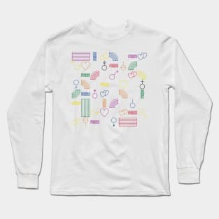 PRIDE PATTERN LGBT COMMUNITY Long Sleeve T-Shirt